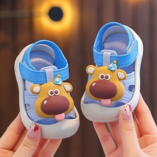  TP1 2024 Giày Sandal Trẻ Em Bán Chạy Nam Mùa Hè Mặc Ngoài Trời Chống Trơn Trượt Chống Đá Bảo Vệ Chân Cho Bé 