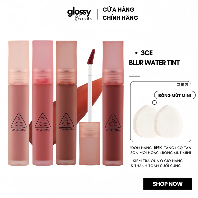 (3ce) Son Kem 3CE Blur Water Tint (4.6g)