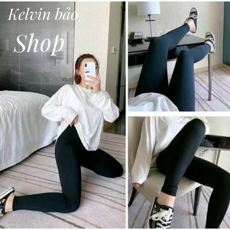 combo 3 quần dài legging nữ ôm gọn lưng cao nữ đen cạp cao women quần không có…