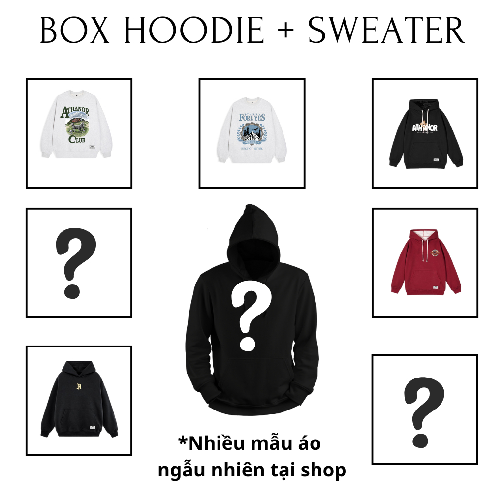 LUCKY BOX - 99K Hộp quà may mắn ATHANOR, Sản Phẩm Ngẫu Nhiên Từ ATHANOR