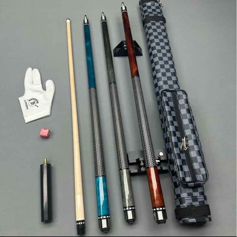 TL cue KÈM CHUÔI NỐI, gậy bi a mộc, gậy bi a gỗ, gậy bida cao cấp cơ bida mộc, cơ bida lỗ TL Cues Mộc-MK02