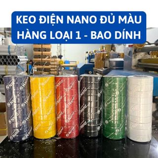 Băng keo điện nano Đài Loan màu đen, trắng 10Y/20Y
