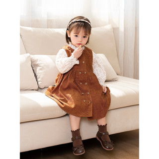 Set váy áo hoa nhí xanh gile nhung