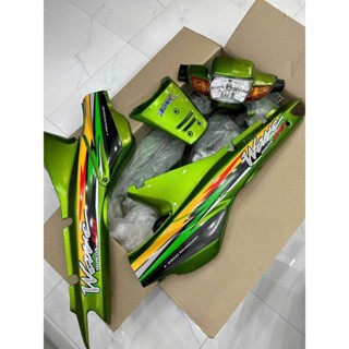 Wave Đầu 1 Bóng- Dàn áo Wave nhỏ /Alpha /Zx /Thái 110 Xanh Ken ( Kèm Tem thông số)- Không kèm chóa