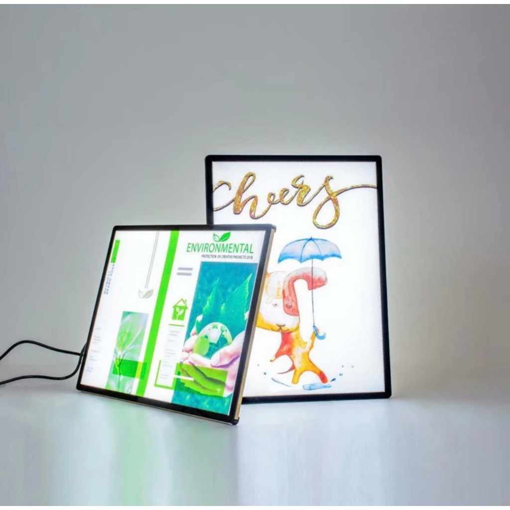 ( Tổng Kho Sỉ ) Bảng led menu A2,A3,A4, Khung tranh điện Để Bàn, Treo tường.