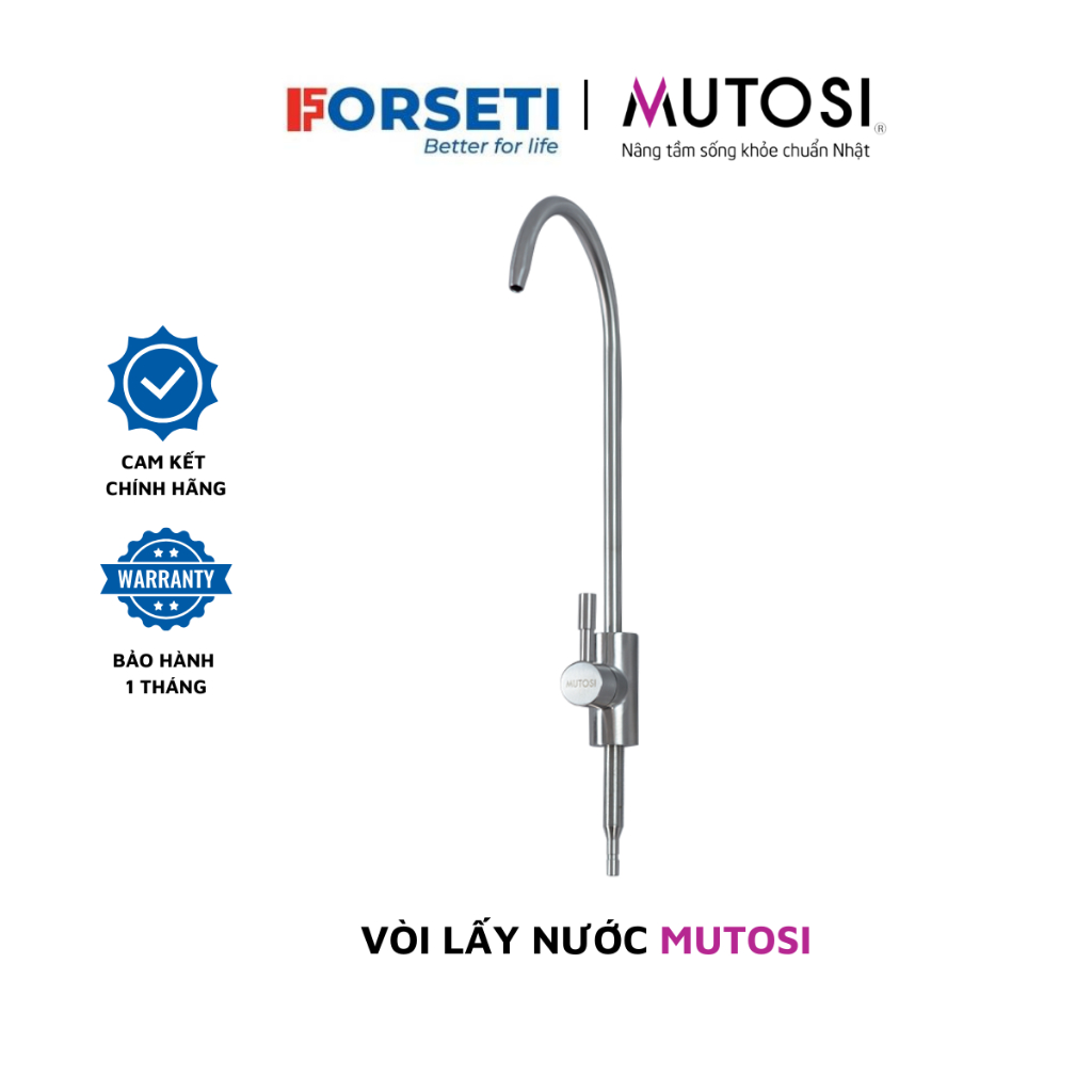 Vòi lấy nước Inox 304 Mutosi MTS-668 dùng cho máy lọc nước Mutosi, Karofi, Kangaroo, Sunhouse,...