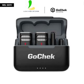 Micro Thu Âm Không Dây GoChek S23 Kèm Dock Sạc - Microphone Ghi Âm Cho Điện Thoại / Máy Tính GC-C/D