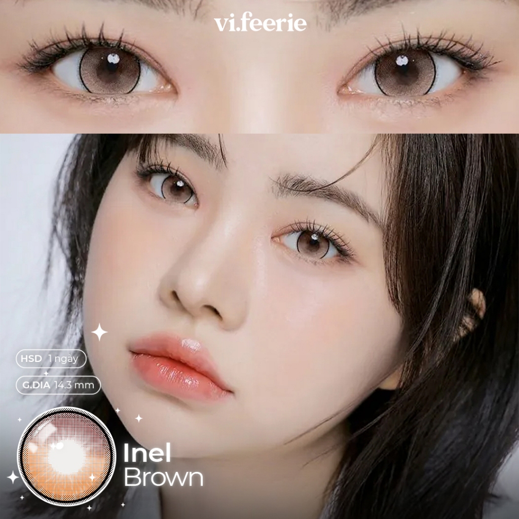 (I-SHA) Kính áp tròng ̣(lens) giãn tròng hack mắt to 1 ngày INEL Lens - VF Lens | BigBuy360 - bigbuy360.vn