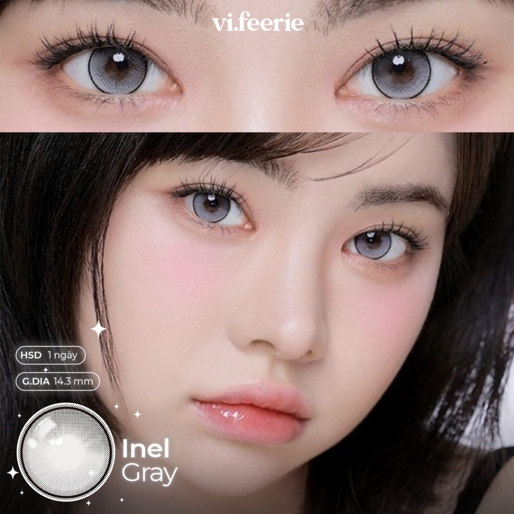 (I-SHA) Kính áp tròng ̣(lens) giãn tròng hack mắt to 1 ngày INEL Lens - VF Lens | BigBuy360 - bigbuy360.vn