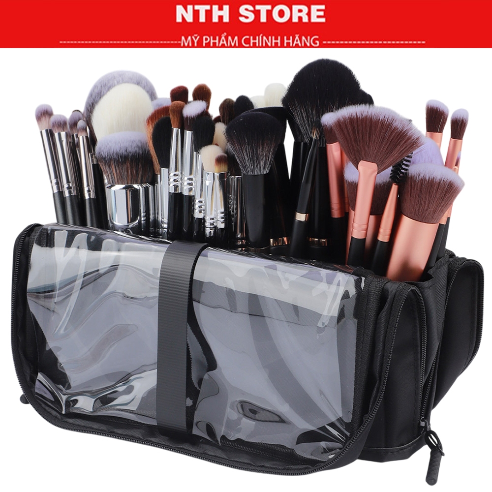 Túi Đựng Cọ Makeup , Túi Cọ Gập Siêu Gọn, Ví Đựng cọ Makeup Bao Vải đựng cọ chuyên nghiệp