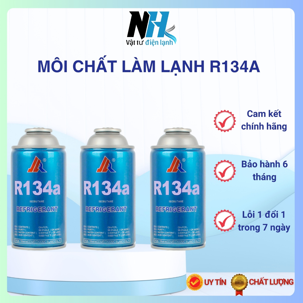 Ga lon R134a cho tủ lạnh trọng lượng 150g hàng loại tốt