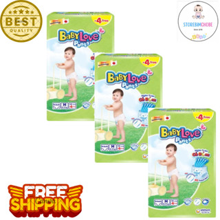 Combo 3 gói Bỉm tã quần BABY LOVE M48/L48/XL48/XXL48/3XL33/4XL33/5XL33