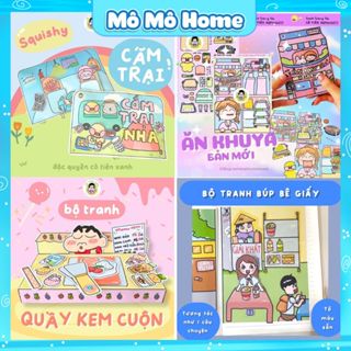 Cô tiên xanh Búp bê giấy Ngôi nhà của Tèo Tranh đi đu idol blackpink đồ chơi thủ công nhiều chuyện thú vị Mô Mô Home