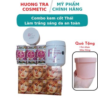  Combo kem cốt thái dưỡng trắng da body an toàn tặng kèm hủ nhựa 