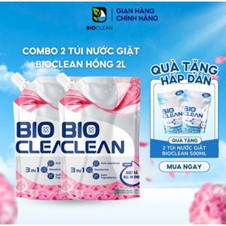  Nước Giặt Xả BIO CLEAN nước giặt đa năng diên vĩ hồng hương thơm lâu 4-5 ngày an toàn cho da Dung Tích 2 Lít 