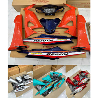    Màu zin  Dàn áo xe Wave alpha   Wave RS 100cc Wave S  Wave 50cc đời 2006 đến 2016 - ko kèm chóa đèn 