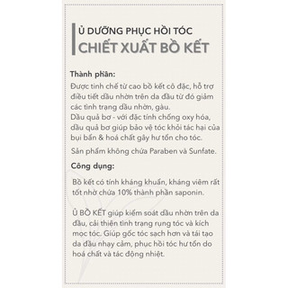 [HÀNG CÓ SẴN] - Ủ TÓC BỒ KẾT & HÀ THỦ Ô