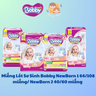  Miếng Lót Sơ Sinh Bobby NewBorn 1 64 108 miếng  NewBorn 2 40 60 miếng 