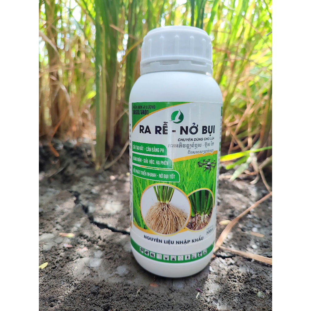 RA RỄ NỞ BỤI  (chai 500ml) - RA RỄ KHỎE, NỞ BỤI NHANH, CẢI TẠO ĐẤT