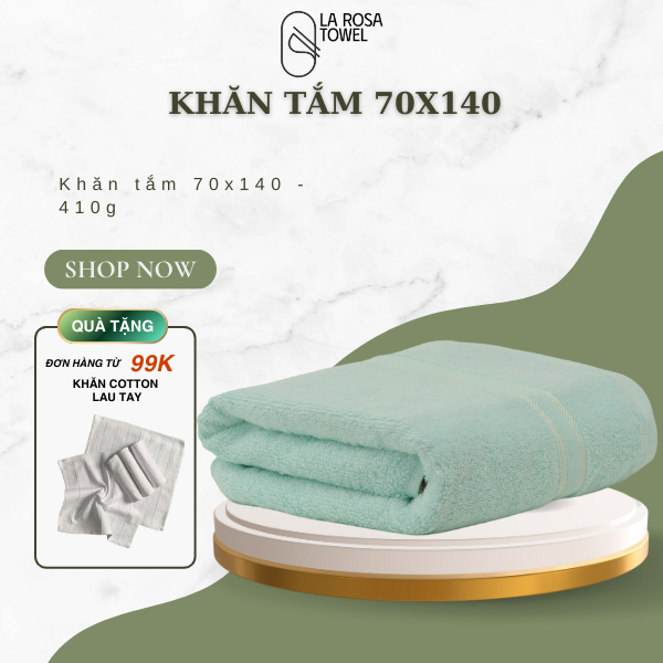 Khăn Tắm Cỡ Lớn 70x140cm 100% Cotton Hàng Cao Cấp Xuất Khẩu