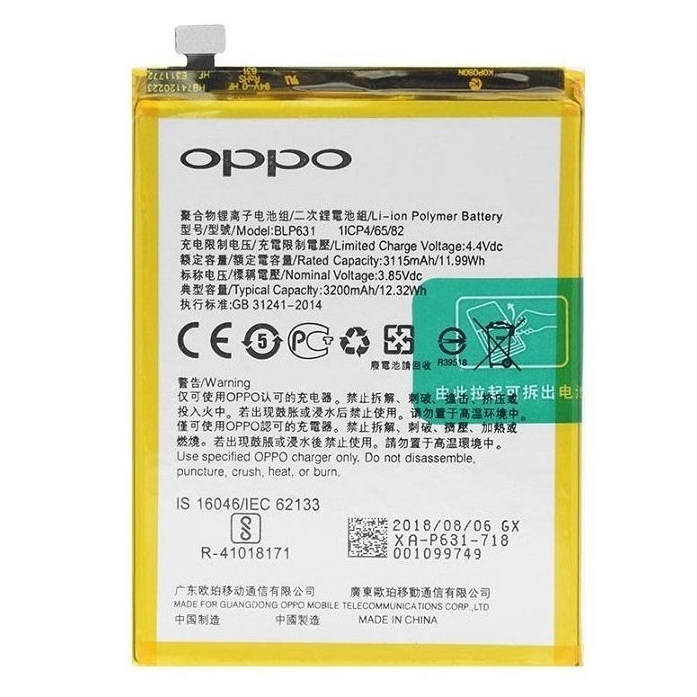 Pin Oppo F3/ F5/ BLP631 zin phụ kiện