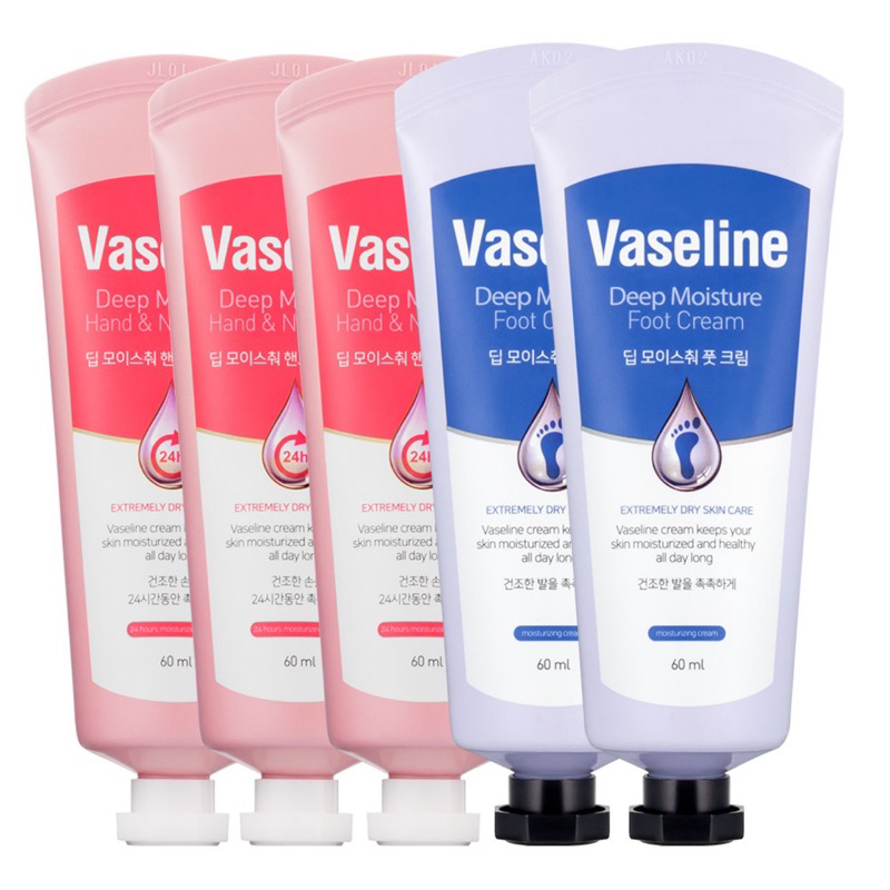 Kem Dưỡng Da Tay Và Móng VASELINE Deep Moisture Hand & Nail Cream / Dưỡng Da Chân Vaseline Foot Crea