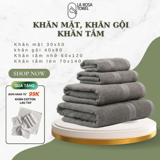  Khăn Tắm Khăn Gội Khăn Mặt 100% Cotton Hàng Cao Cấp Xuất Khẩu 
