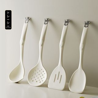  Bộ dụng cụ thìa môi silicon sang trọng chịu nhiệt 230 độ C phới vét bột spatula silicon sang trọng 