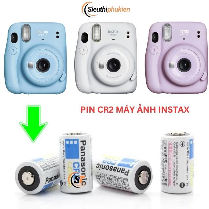 PIn CR2 cho máy ảnh FujiFilm Instax mini 70 / mini 25 / 𝐒𝐪𝐮𝐚𝐫𝐞 𝐒𝐐𝟔 xịn