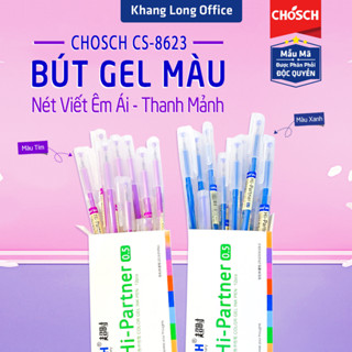 Bút Mực Gel CHOSCH CS-8623, Viết Gel Ngòi 0.5mm, Khô Nhanh Khô Bị Lem, Ngòi Bút Thép Không Bị Gỉ