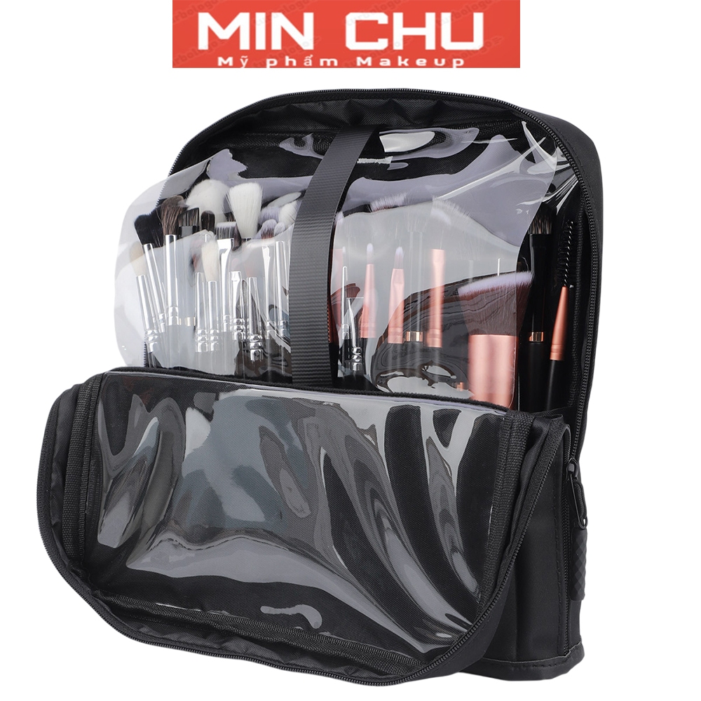 Túi đựng gập cọ makeup Thiết kế hình vỏ sò ôm trọn từng cây cọ túi đựng cọ makeup vỏ bao đựng cọ