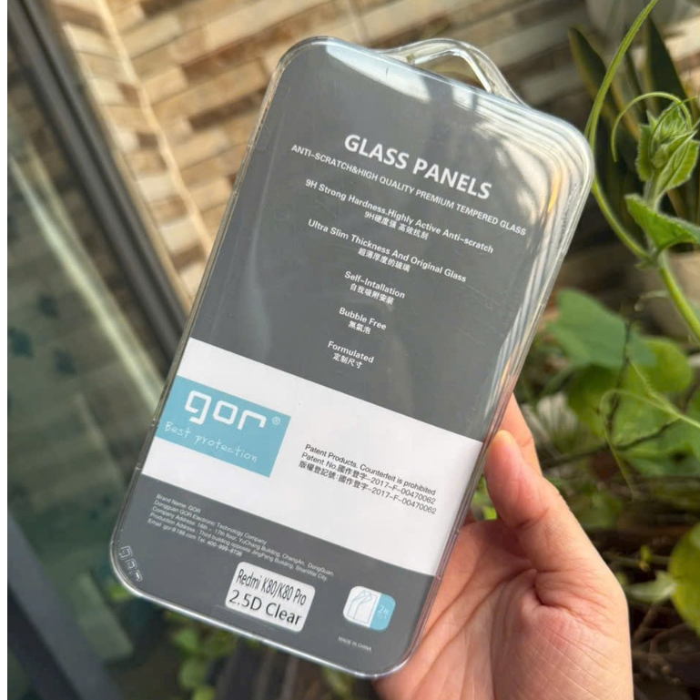 Kính cường lực GOR trong suốt cho Redmi K80/K80 Pro cảm ứng mượt (gtk)