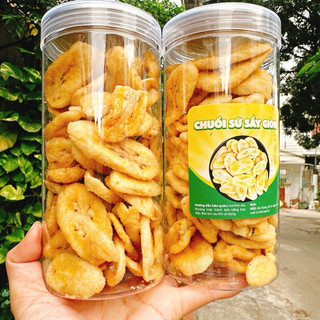 Chuối Sứ Sấy Giòn loại 1 ngon - Hộp 300GR