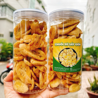 Chuối Sứ Sấy Giòn loại 1 ngon - Hộp 300GR
