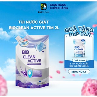  Nước Giặt Xả BIO CLEAN ACTIVE nước giặt đa năng hương hoa Lyli hương thơm lâu 4-5 ngày an toàn cho da Dung Tích 2 Lít 