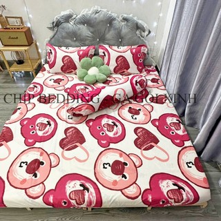 Bộ Ga Và Vỏ Gối Cotton Poly 4 Món (1 Ga + 2 Vỏ Gối Nằm +  1 Vỏ Gối Ôm)