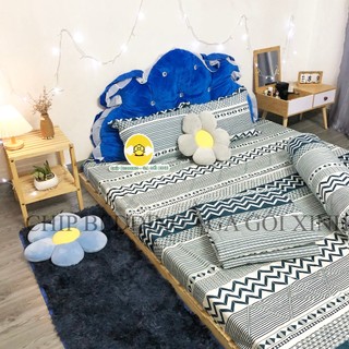 Bộ Ga Và Vỏ Gối Cotton Poly 4 Món (1 Ga + 2 Vỏ Gối Nằm +  1 Vỏ Gối Ôm)