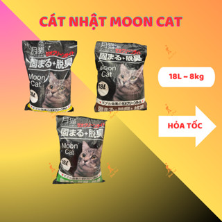 Cát Nhật Moon Cat 18l chính hãng - cát vệ sinh cho mèo siêu vón, khử mùi, tiết kiệm