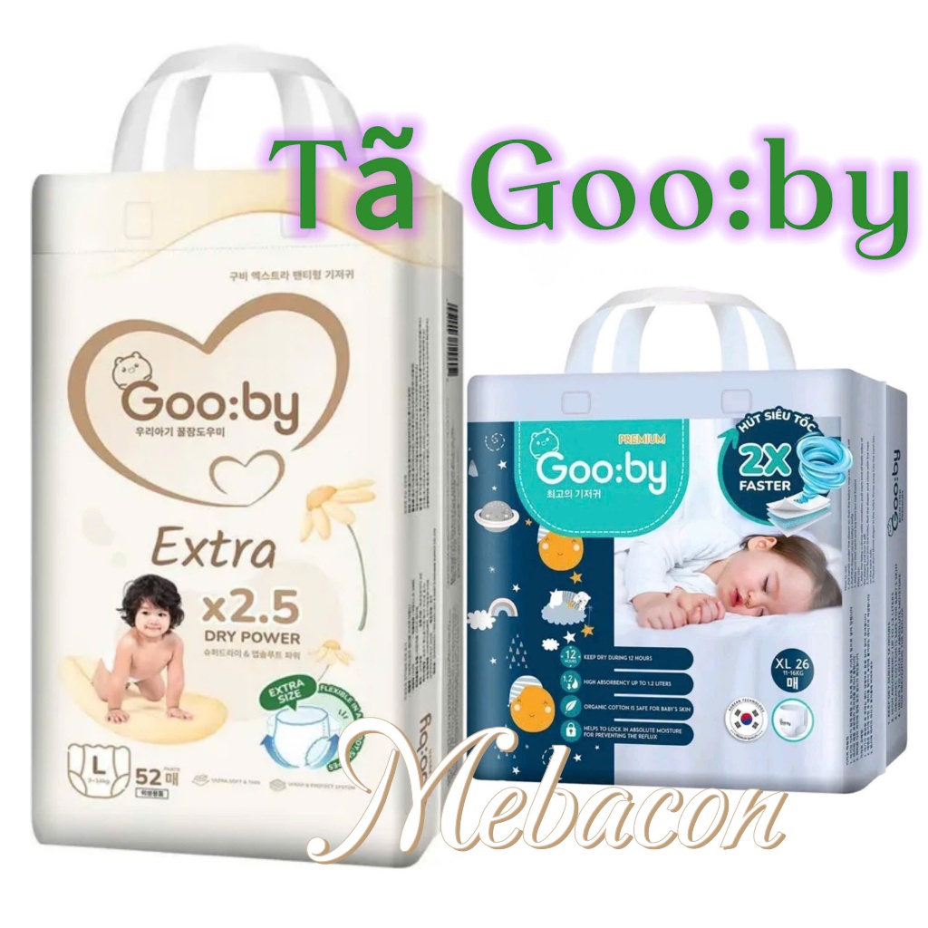 Tã Bỉm Gooby Hàn Quốc Cao Cấp size dán/quần NB/S/M/L/XL/XXL