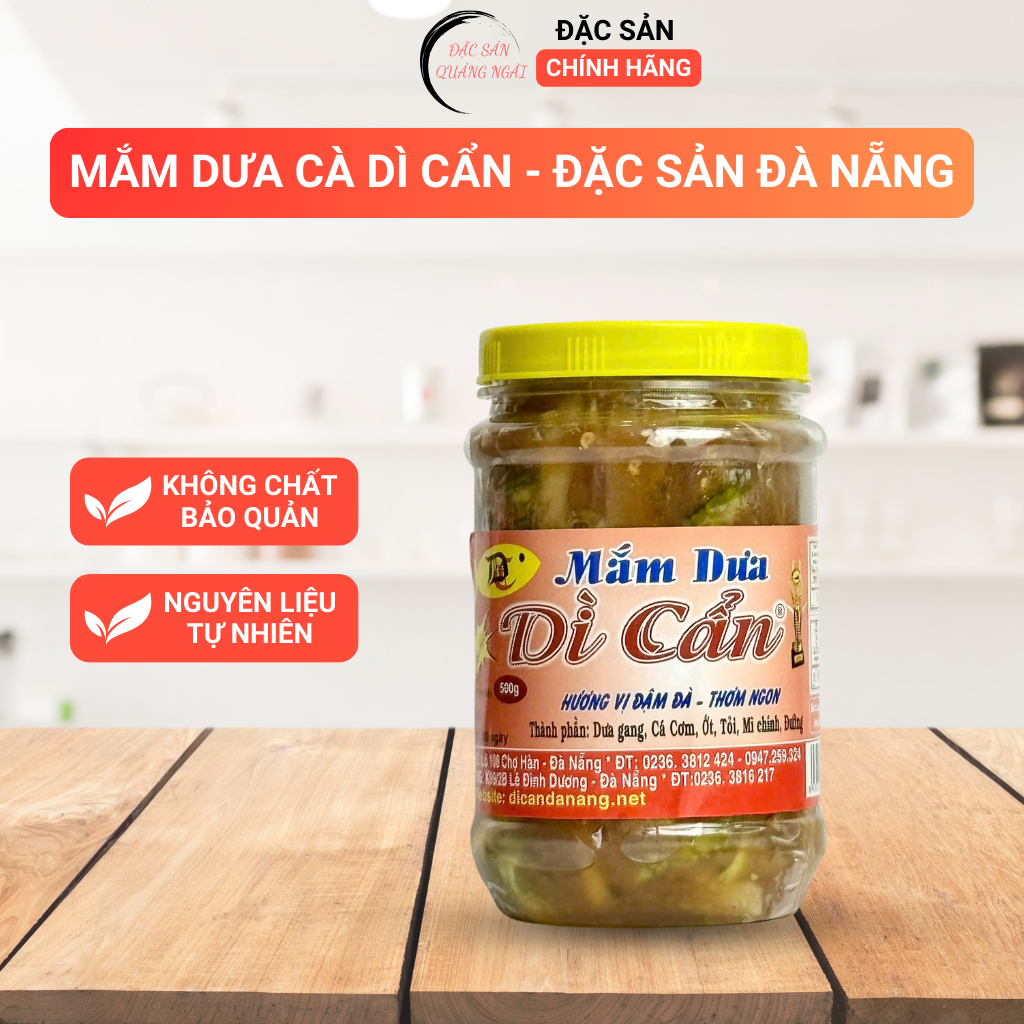 Mắm Dưa Gang Cà Pháo Dì Cẩn Hủ 500gr Nổi Tiếng Đà Nẵng Dưa Gang Giòn Nước Mắm Đậm Vị Thơm Ngon Tự Nh