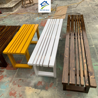  Ghế Băng Dài Mặt Rộng 30 cm,Băng Chờ Đa Năng Phong Cách Châu Âu Chất Liệu Gỗ Thông Nhập Khẩu 