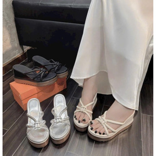 Dép Xuồng Dây 7p Đế Nhựa Lót Da Siêu Nhẹ Tăng Chiều Cao Dễ Đi