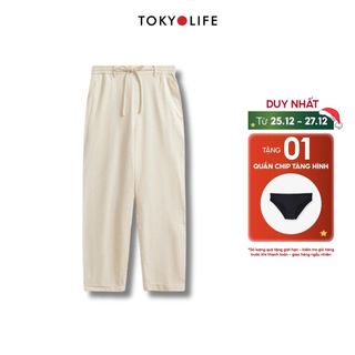 Quần dài NỮ dáng baggy dáng dài cạp phối chun TOKYOLIFE 40001195/C9PAN003P