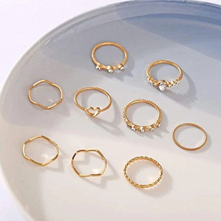 Bộ nhẫn <9 chiếc> siêu rẻ cho bạn nữ