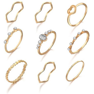 Bộ nhẫn <9 chiếc> siêu rẻ cho bạn nữ