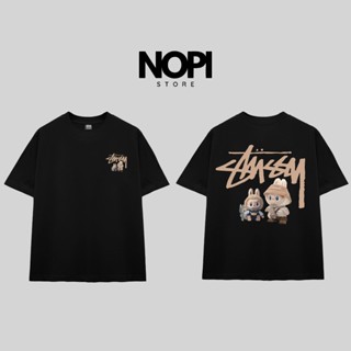 ÁO THUN STUSSY LABUBU CUTE FORM RỘNG NAM NỮ UNISEX VẢI COTTON HAI CHIỀU CAO CẤP DÀY DẶN - NOPI STORE