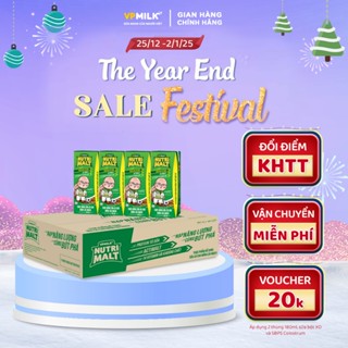 Sữa ca cao mầm lúa mạch đen VPMilk Nutrimalt 180ml (thùng 48 hộp)