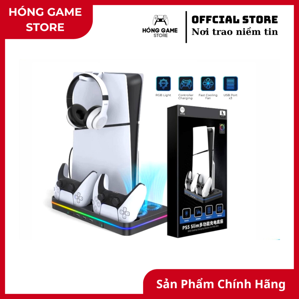 ĐẾ ĐỨNG TẢN NHIỆT ĐA NĂNG CHO PS5/PS5 SLIM