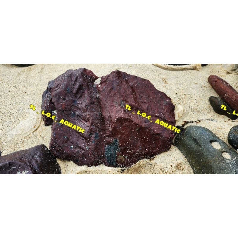 1KG_ĐÁ CUỘI ĐỎ ( SẬM) VÂN KẸP KEM _THỦY SINH_ TIỂU CẢNH_LAYOUT_BỂ CÁ