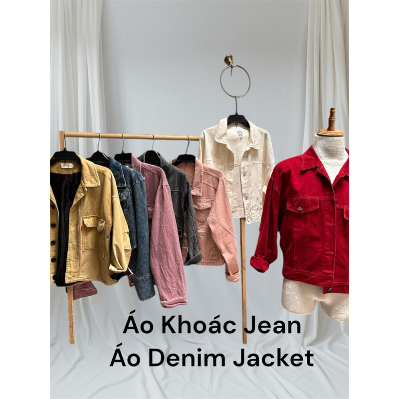 ❣️ Áo Khoác Denim Jacket Form Rộng Croptop Nữ